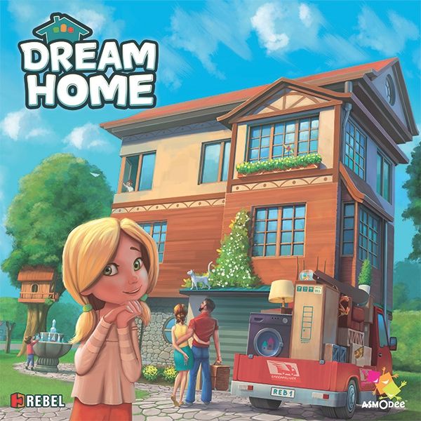 Dream Home, REBEL.pl/Asmodee, 2016 — front cover (image provided by the publisher)