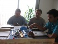 Rafa (Diogo), Himo (Carlos) e Morg (Sérgio)