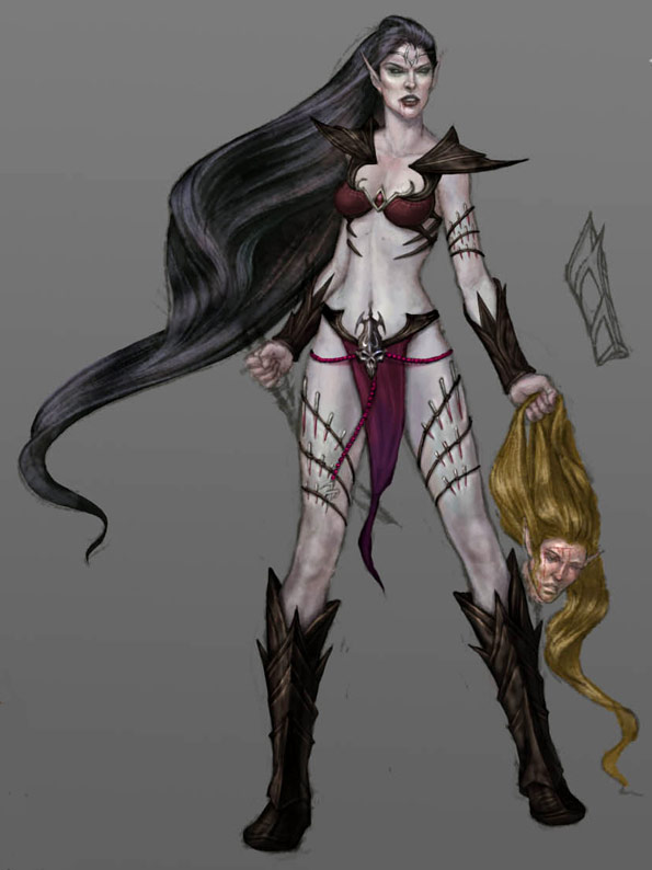 mulher elfica
